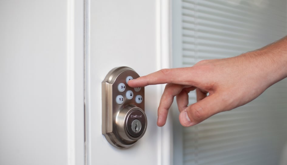 ADT smartlock on a Pittsburgh home